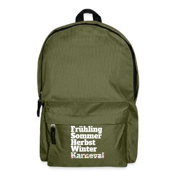Carnaval Cinquième saison Kölsch Fastelovend Cologne - Sac à dos - vert olive - Devant