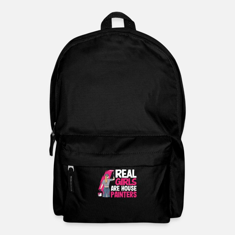 Echte Mädchen Sind Hausmalerinnen - Rucksack - Schwarz