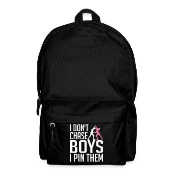 Lutteur Je ne chasse pas les garçons, je - Sac à dos - noir - Devant