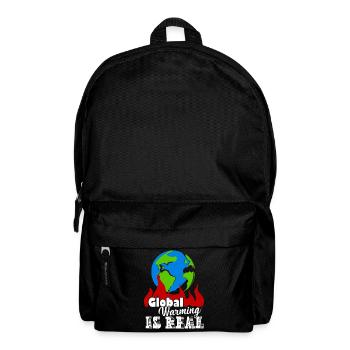 Earth Day Global Warming Is Real - Backpack - black - Front