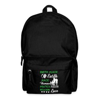 Happy Earth Day Birthday - Backpack - black - Front