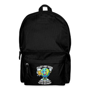 The world seems better funny beer comic motif - Backpack - black - Front