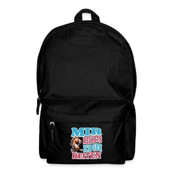 I've had enough riding - Backpack - black - Front