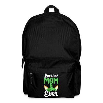 Maman la plus chanceuse de tous les temps St Patricks Design irlandais - Sac à dos - noir - Devant