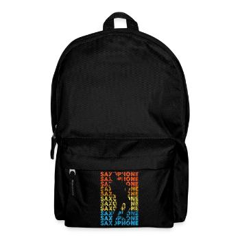 Saxophone Retro Vintage Saxophone - Rucksack - Schwarz - Vorne