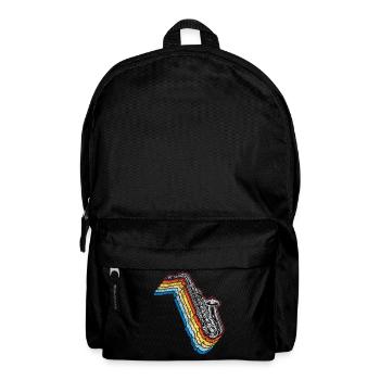 Saxophone Retro Vintage - Rucksack - Schwarz - Vorne