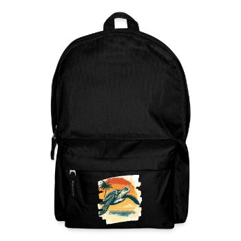 Sea Turtle Retro - Backpack - black - Front