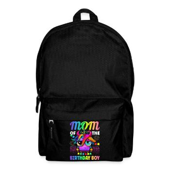 Mom Of The Birthday Boy Monster Truck Truck Lover - Rucksack - Schwarz - Vorne