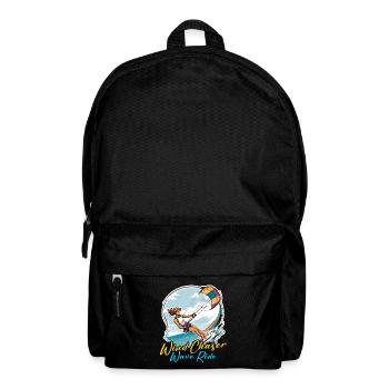 Kiteboarding Wind Chaser Wave Ride Kite Surfer - Backpack - black - Front