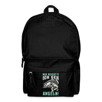 Angler Fishing Rod Funny Fisherman Hobby Fisherman - Backpack - black - Front