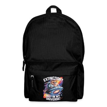 Extinction? Not in My Universe - Dino Astronaut - Backpack - black - Front