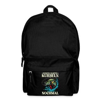 Angler Fishing Rod Funny Fisherman Hobby Fisherman - Backpack - black - Front