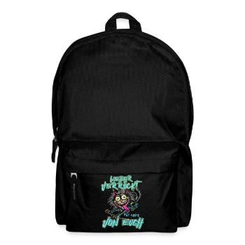 Verrückte Katze Lieber verrückt als einer von euch - Rucksack - Schwarz - Vorne