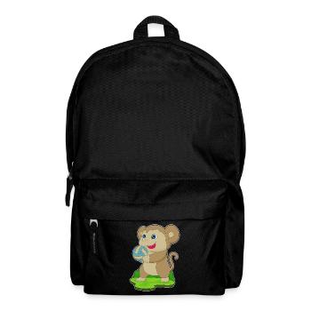 Monkey Volleyball Player Volleyball - Backpack - black - Front