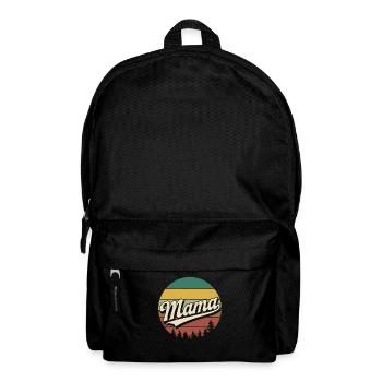 Mama Retro Sunset Logo - Rucksack - Schwarz - Vorne
