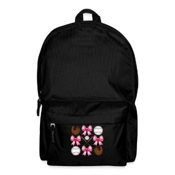 Coquette Bogen Baseballschläger Handschuhe Catcher - Rucksack - Schwarz - Vorne