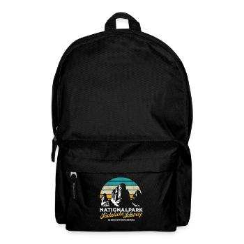 Nationalpark Sächsische Schweiz Vintage Design - Rucksack - Schwarz - Vorne