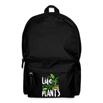 Plant Lover Gardening Life Is - Backpack - black - Front