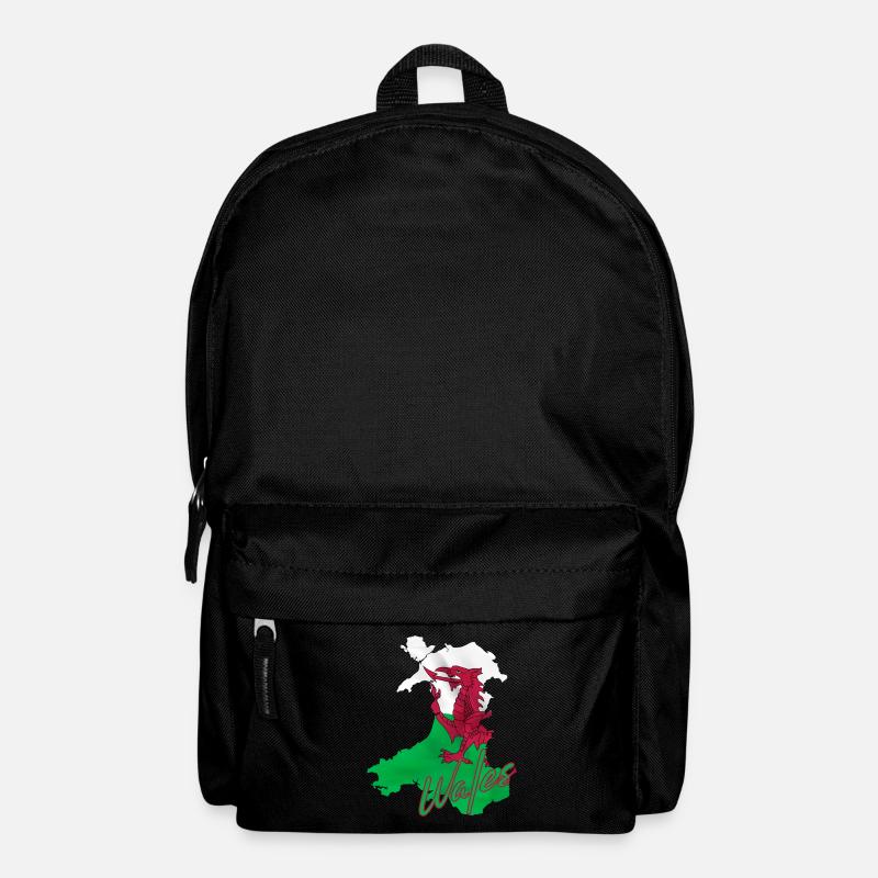 Flagge von Wales, walisischer Stolz - Rucksack - Schwarz