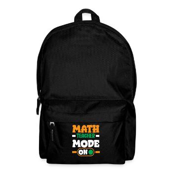 Math Teacher Math Gift - Backpack - black - Front
