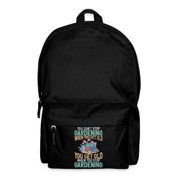 Gartenpflanzen Gärtner Gartenliebhaber Pflanzung - Rucksack - Schwarz - Vorne
