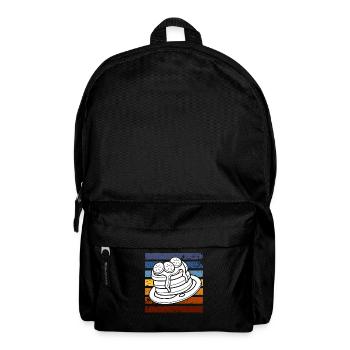 Retro Pancakes Breakfast Indulgence - Backpack - black - Front