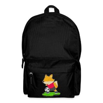 Fuchs Fußballspieler Fußball - Rucksack - Schwarz - Vorne