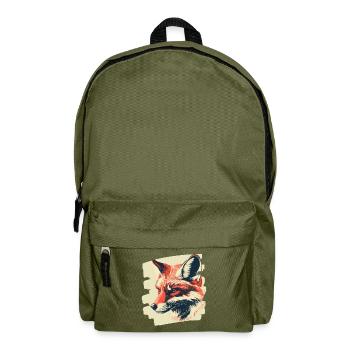 Fox - Backpack - olive green - Front
