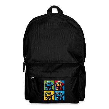 Lab Love Pop, Kumpel, Marshmallow, Teddy, Glücklich - Rucksack - Schwarz - Vorne