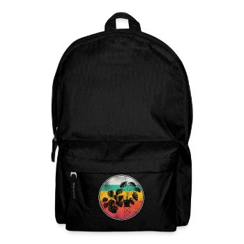 Amoureux des plantes jardinage rétro - Sac à dos - noir - Devant
