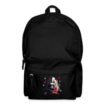Chibi Kawaii Emo Pastel Goth Fille Anime - Sac à dos - noir - Devant
