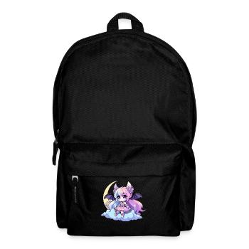 Chibi Kawaii Emo Pastel Goth Fille Anime - Sac à dos - noir - Devant