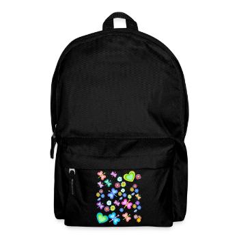 Spring Summer Kids Child Baby Butterflies - Backpack - black - Front