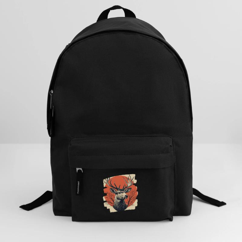 Hirsch mit Geweih Rucksack