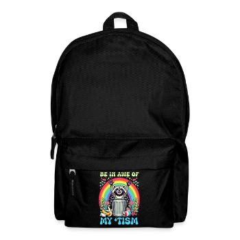 Be In Awe Of My 'Tism Autistic Raccoons - Backpack - black - Front