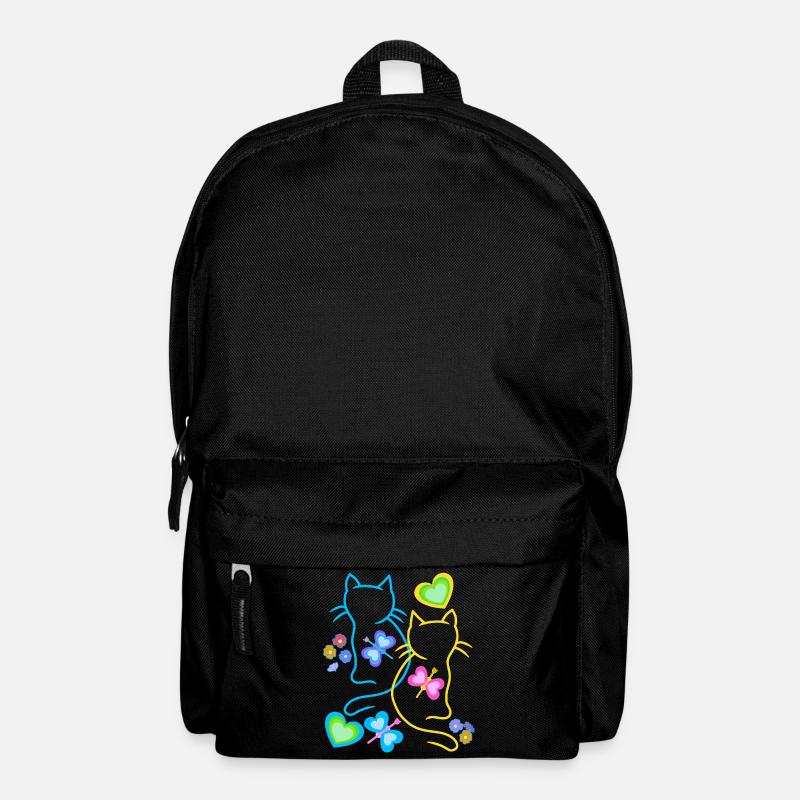 Katze Katzen Kätzchen Kinder Kind Baby Frühling - Rucksack - Schwarz