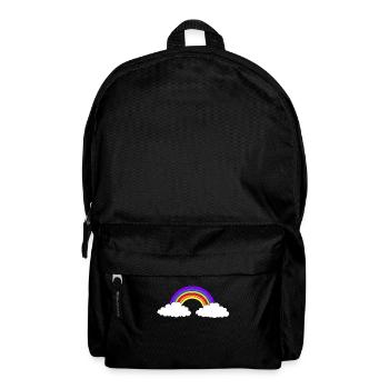 Rainbow colorful colorful children child baby - Backpack - black - Front