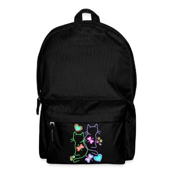 Cats, Cat, Easter, Spring, Retro, 80s, 90s, Child - Backpack - black - Front