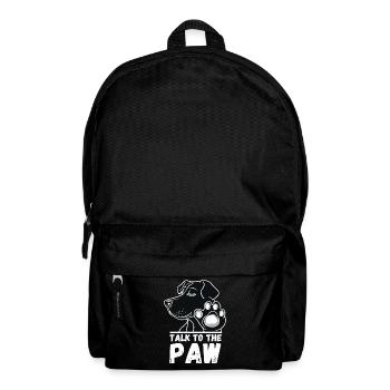 Dog Talk to the Paw Paw Dog Owner Funny - Backpack - black - Front