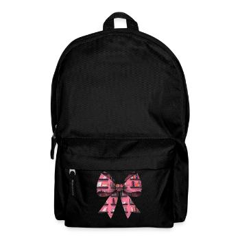 Coquette Bow Librarian Library Books Pattern - Backpack - black - Front