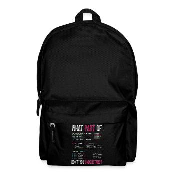 Programmer Computer Coding Software Developer - Backpack - black - Front