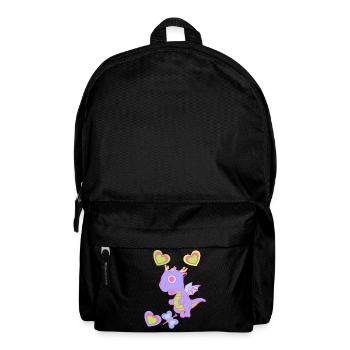 Baby Dragon Dragon Kids Child Retro 80s 90s - Backpack - black - Front