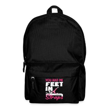Pilates Du Hattest Mich In Straps - Rucksack - Schwarz - Vorne