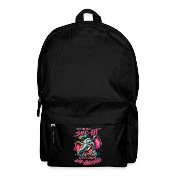 Wenn ihr mich sucht, ich bin am Rande des Wahnsinn - Rucksack - Schwarz - Vorne