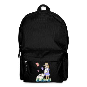 Enfants Enfant Fille Mouton Mouton Agneau Pâques - Sac à dos - noir - Devant
