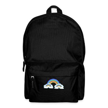 Rainbow Colorful Colorful Heavenly Kids - Backpack - black - Front