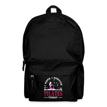 Pilates Je survis au Pilates aujourd’hui - Sac à dos - noir - Devant