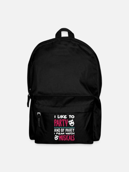 Musical Liebhaber Party Musicals Zitat - Rucksack - Schwarz