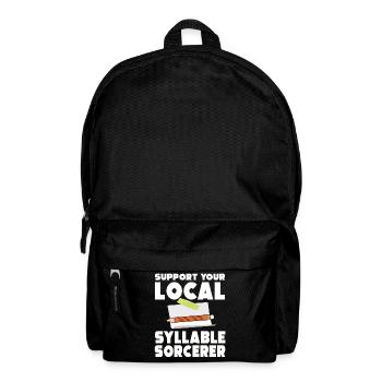 Syllabe Magicien Poésie Slam - Sac à dos - noir - Devant