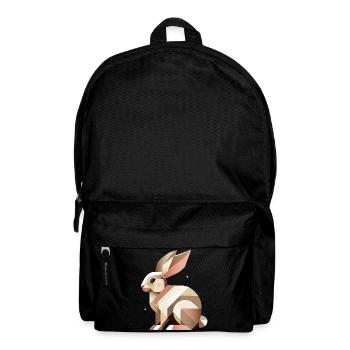 Charming Geometry – The Abstract Rabbit - Backpack - black - Front